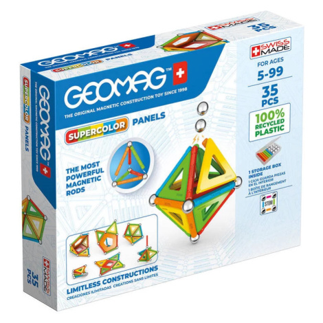 Hračka GEOMAG Magnetic blocks Supercolor Panels Recycled 35 pieces GEO-377