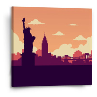 Sablio Obraz New York Socha svobody Art - 50x50 cm