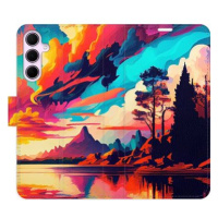 iSaprio Flip pouzdro Colorful Mountains 02 pro Samsung Galaxy A55 5G