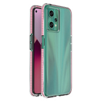 Spring Case Silikonové pouzdro Realme 9 Pro s rámečkem, světle růžové