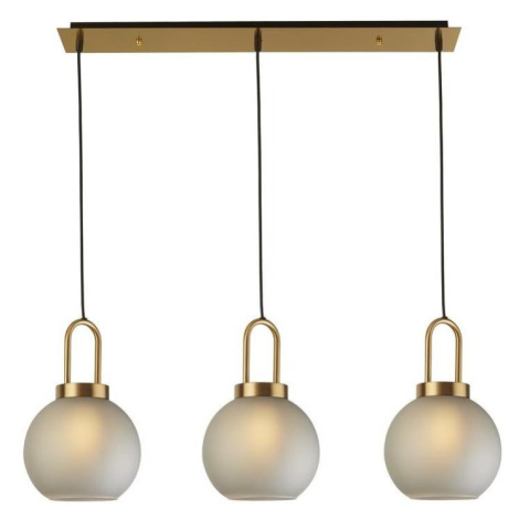 Searchlight 36632-3AC - Lustr na lanku SNOWDROP 3xE27/60W/230V mosaz 36632-3AC