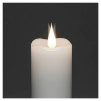 Konstsmide Christmas LED svíčka krémová barva světla jantar Ø5cm 2ks