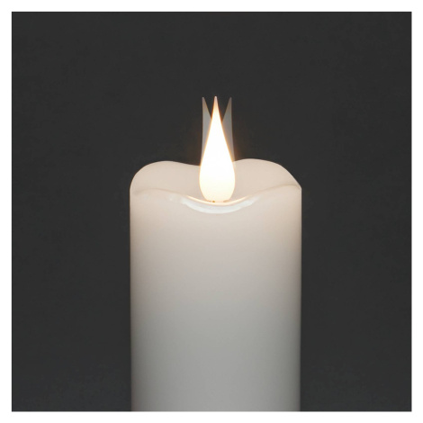 Konstsmide Christmas LED svíčka krémová barva světla jantar Ø5cm 2ks Konstmide