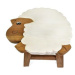 Oriental stolička dřevěná, dekor ovečka