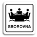 Accept Piktogram "sborovna" (80 × 80 mm) (bílá tabulka - černý tisk)