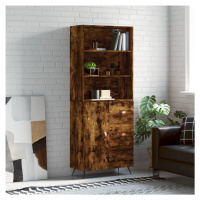 vidaXL Skříň highboard kouřový dub 69,5 x 34 x 180 cm kompozitní dřevo