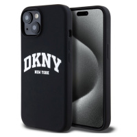 DKNY Liquid Silicone Arch Logo MagSafe kryt iPhone 11 černý