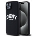 DKNY Liquid Silicone Arch Logo MagSafe kryt iPhone 11 černý