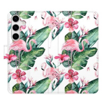 iSaprio flip pouzdro Flamingos Pattern pro Samsung Galaxy S24