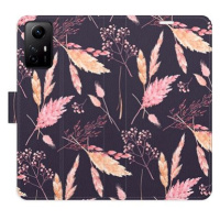 iSaprio flip pouzdro Ornamental Flowers 02 pro Xiaomi Redmi Note 12S