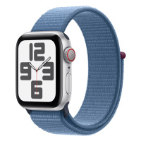 Apple Watch SE Cellular 40 mm sport loop smart hodinky Silver/Storm Blue