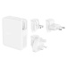 Belkin 140W 4-portová USB-C Power Delivery GaN PPS nabíječka s UK, EU, US) adaptéry, bílá