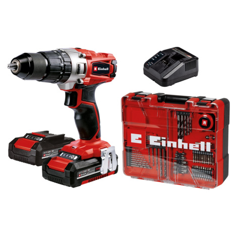 Einhell Akumulátorová příklepová vrtačka TE-CD 18/2 Li-i +64 (2x2,0Ah)