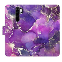 iSaprio flip pouzdro Purple Marble pro Xiaomi Redmi Note 8 Pro