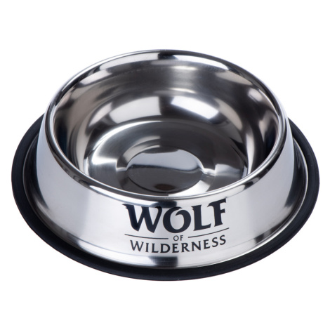 Wolf of Wilderness protiskluzová miska z nerezové oceli - Výhodná sada 2 x 850 ml, Ø 23 cm