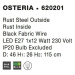 Nova Luce Stylové závěsné svítidlo Osteria ve třech barevných provedeních - 1 x 60 W, pr. 460 mm