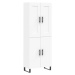 vidaXL Skříň highboard bílá 69,5 x 34 x 180 cm kompozitní dřevo