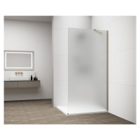 ESCA GOLD MATT jednodílná sprchová zástěna k instalaci ke stěně, matné sklo, 1000 mm ES1110-04