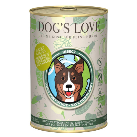 Dog's Love HMYZ A KUŘE 6 × 400 g