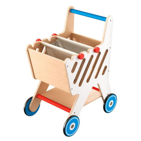 Playtive Dřevěný toaletní stolek / Nákupní vozík / Ponk (nákupní vozík)