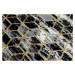 Dywany Łuszczów Běhoun Gloss 409A 82 3D cubes black/gold/grey - 80x250 cm