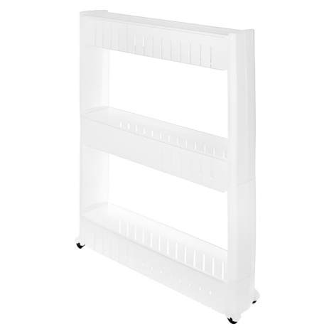 ISO 11847 regál na kolečkách, 3 police, bílá