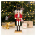 Vánoční figurka | NUTCRACKER | louskáček s činely | 30 cm | 836102 Homla.com