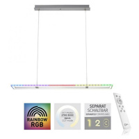 LEUCHTEN DIREKT is JUST LIGHT LED závěsné svítidlo, stříbrná barva, stmívatelné, Rainbow RGB, pa