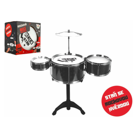 Bicí souprava ROCK STAR plast s příslušenstvím v krabici 23x22x17cm Teddies