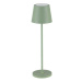 NOVA LUCE venkovní stolní lampa SEINA olivově zelený hliník a akryl LED 2W 2700K 5V DC IP54 vypí