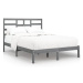 Rám postele šedý masivní dřevo 120 × 200 cm, 3105792
