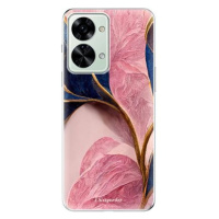 iSaprio Pink Blue Leaves pro OnePlus Nord 2T 5G