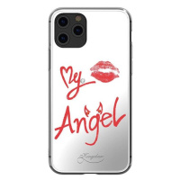 Kingxbar Angel zrcadlové pouzdro zdobené pravými krystaly Swarovski iPhone 11 Pro Max zrcadlově 