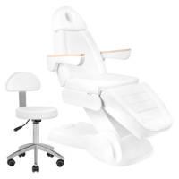 Elektrické kosmetické křeslo Sillon 273B LUX3 + Kosmetická židle s opěradlem BeautyOne