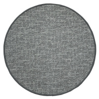 Vopi koberce Kusový koberec Alassio šedý kruh - 120x120 (průměr) kruh cm