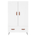 vidaXL Skříň highboard bílá 69,5 x 31 x 115 cm kompozitní dřevo