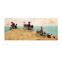 Umělecký tisk Sam Toft - Electric Bike Ride, Sam Toft, (60 x 30 cm)