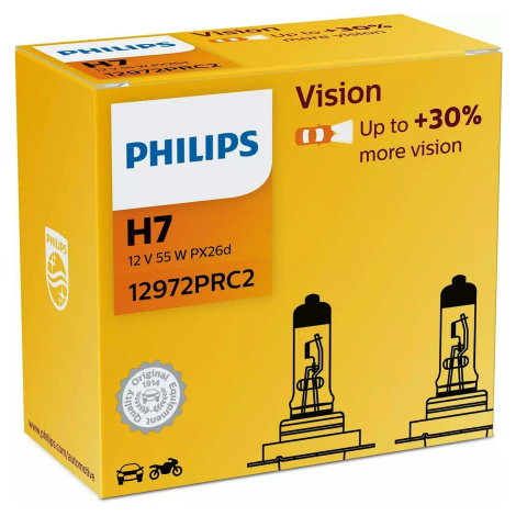 Philips H7 12V 55W PX26d Vision +30% 2ks 12972PRC2