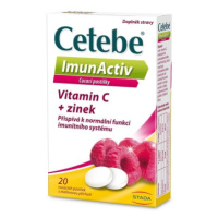 Cetebe ImunActiv Vitamin C + zinek 20 cucacích pastilek