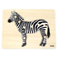 Viga dřevěná montessori vkládačka zebra
