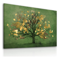 Obraz na plátně GOLDEN TREE různé rozměry Ludesign ludesign obrazy: 100x70 cm