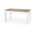 Jídelní rozkládací stůl SEWERYN –⁠ 160x90x76 (+140) dřevo, dub sonoma, bílá