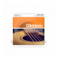 D'Addario EJ41 Phosphor Bronze 12 Extra Light - .009 - .045