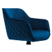 Židle s područkami EMMA, Modrá