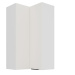 Horní rohová skříňka Aria 60x60 GN-108 2F (90°) Barva korpusu: Bílá, Barva dvířek: WH - Crystal 