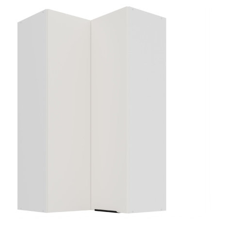 Horní rohová skříňka Aria 60x60 GN-108 2F (90°) Barva korpusu: Bílá, Barva dvířek: WH - Crystal 