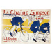 Obrazová reprodukce Poster for the Simpson bicycle chains, Toulouse-Lautrec, Henri de, 40 × 30 c