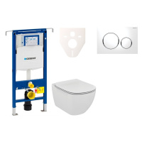 Cenově zvýhodněný závěsný WC set Geberit do lehkých stěn / předstěnová montáž+ WC Ideal Standard