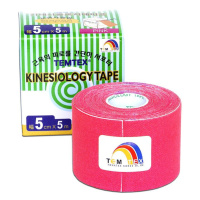 TEMTEX Kinesio tape 5 cm x 5 m tejpovací páska růžová