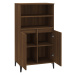 vidaXL Skříň highboard hnědý dub 60 x 36 x 110 cm kompozitní dřevo